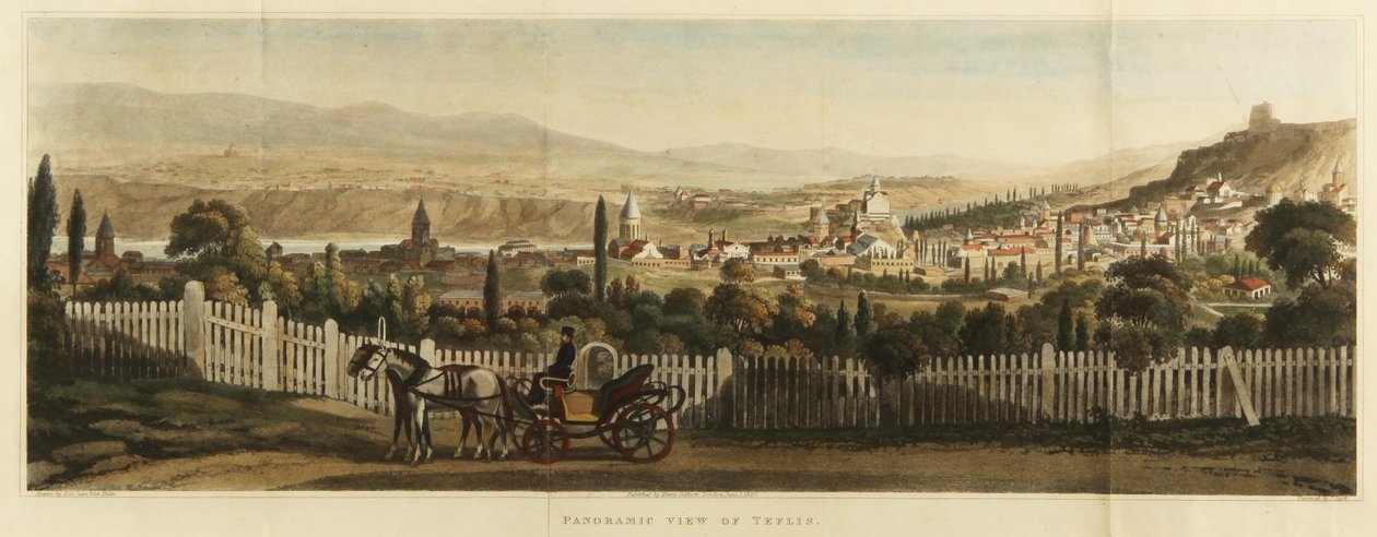 तिफ्लिस का नयनाभिराम दृश्य, 1827 द्वारा जॉन हीविसाइड क्लार्क
