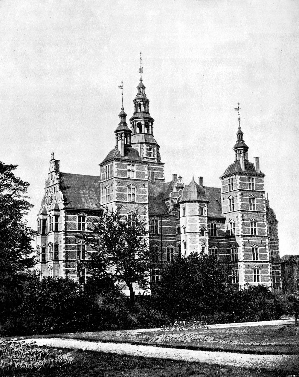 रोसेनबोर्ग पैलेस, कोपेनहेगन, डेनमार्क, 1893। द्वारा जॉन एल। स्टोडर्ड