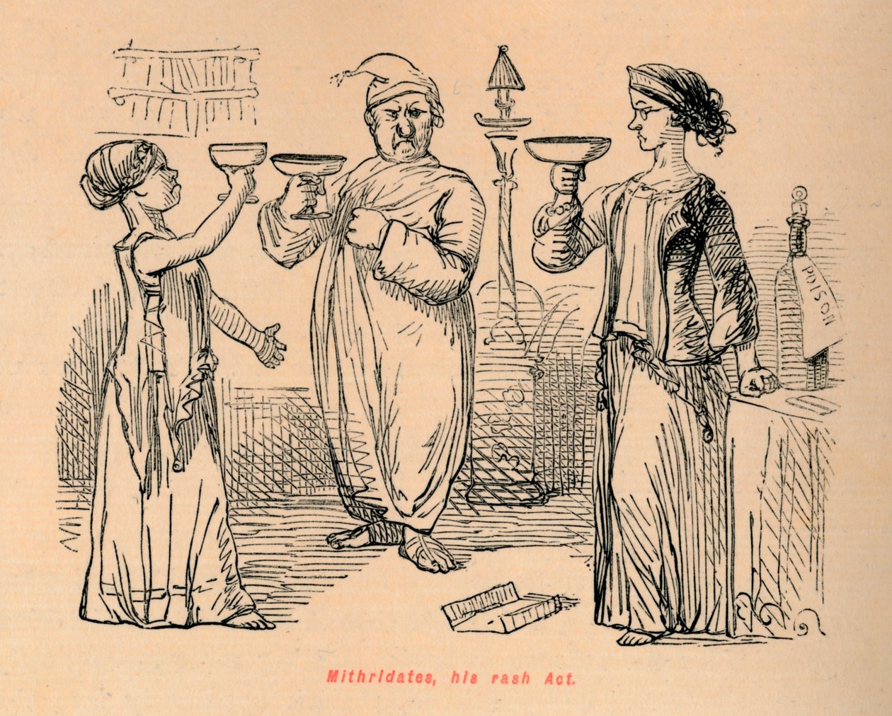 मिथ्रिडेट्स, उनका रैश एक्ट, 1852 द्वारा जॉन लीचो