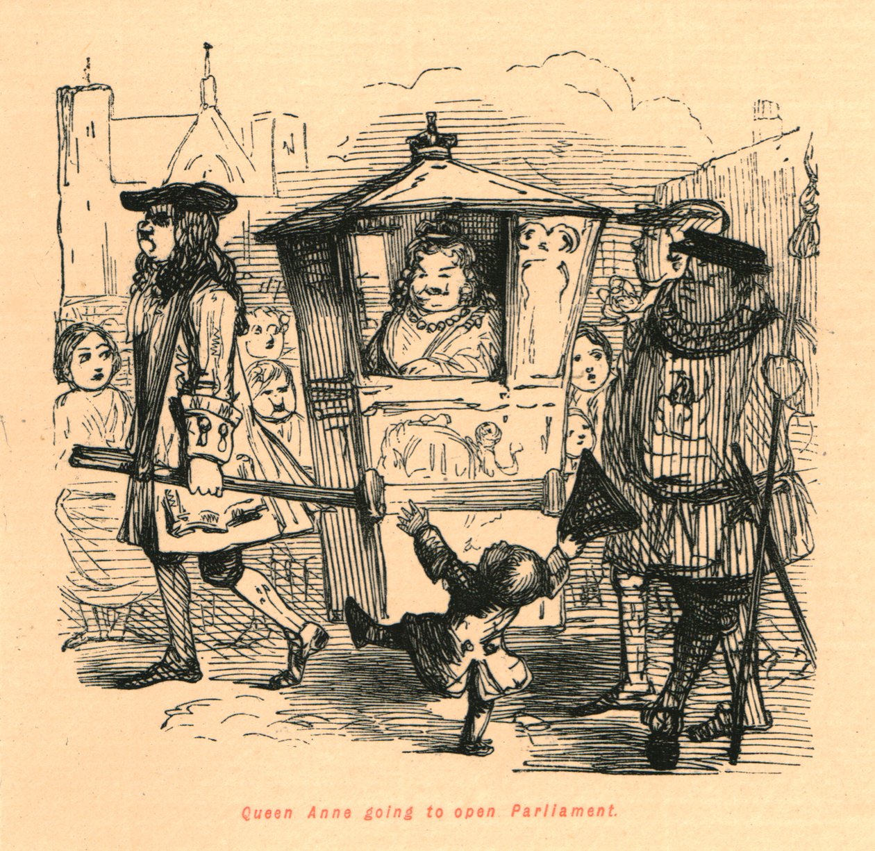 महारानी ऐनी संसद खोलने जा रही हैं, 1897। द्वारा जॉन लीचो