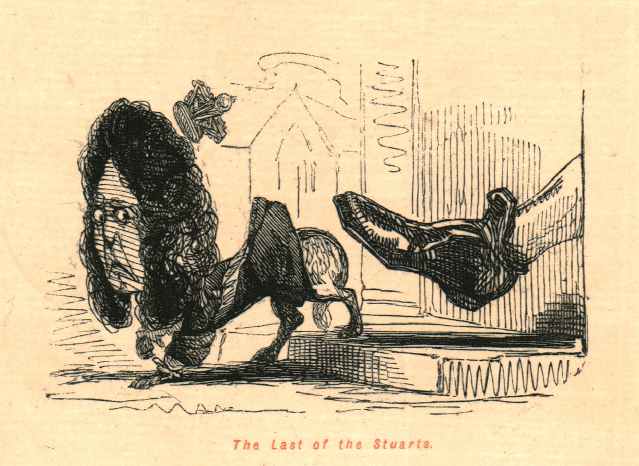 द लास्ट ऑफ़ द स्टुअर्ट्स, 1897। द्वारा जॉन लीचो