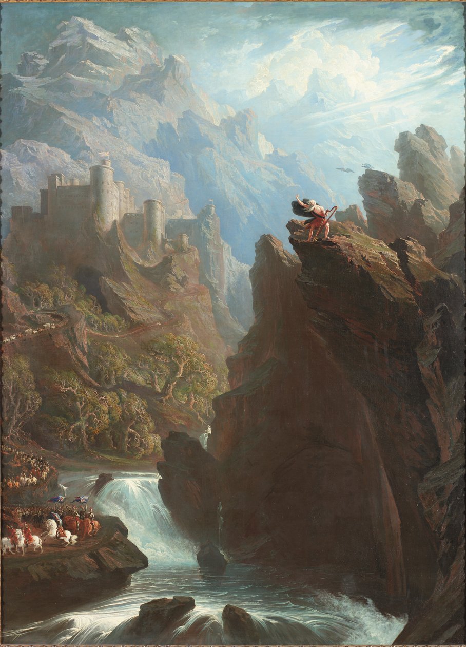 द बार्ड, c.1817 द्वारा जॉन मार्टिन