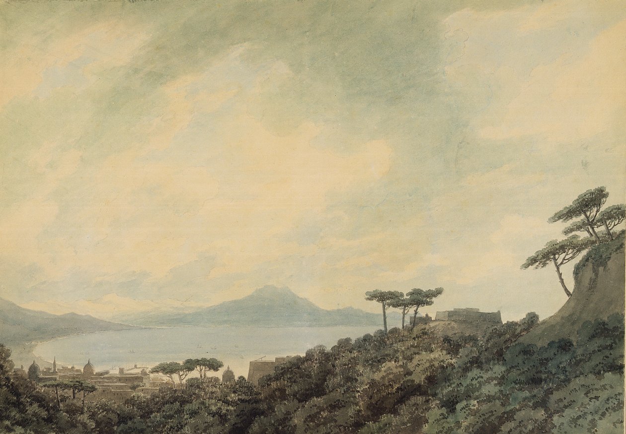Capodimonte से नेपल्स की खाड़ी द्वारा जॉन रॉबर्ट कोज़ेंस