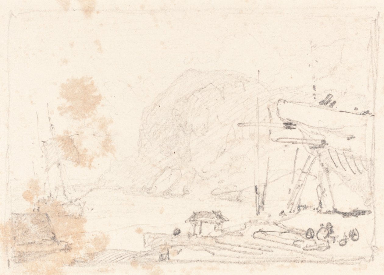 एक सूखी गोदी द्वारा जॉन बेच Cotman