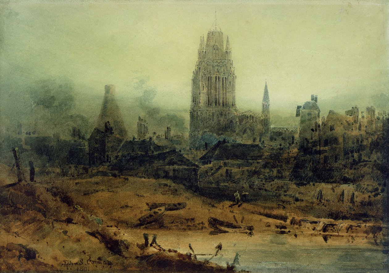 ब्रिस्टल, 1801 (कागज पर wc) द्वारा जॉन बेच Cotman