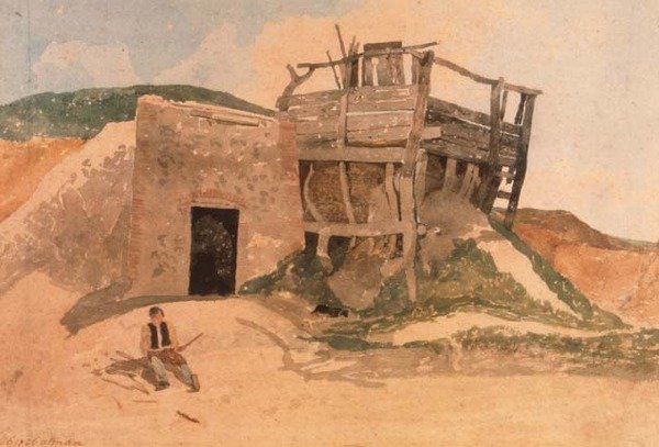 क्रोमर, नॉरफ़ॉक के पास लाइम भट्ठा द्वारा जॉन बेच Cotman
