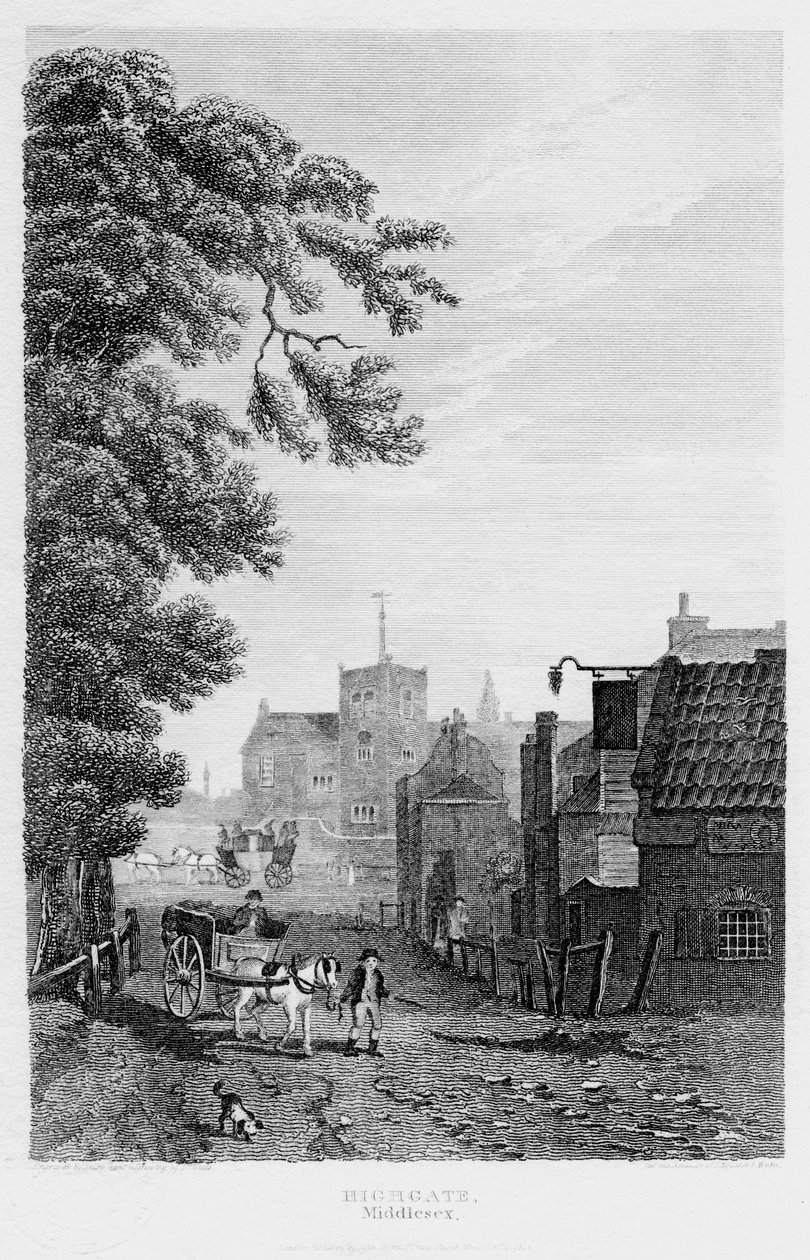 हाईगेट, लंदन, 1814। द्वारा जॉन शूर