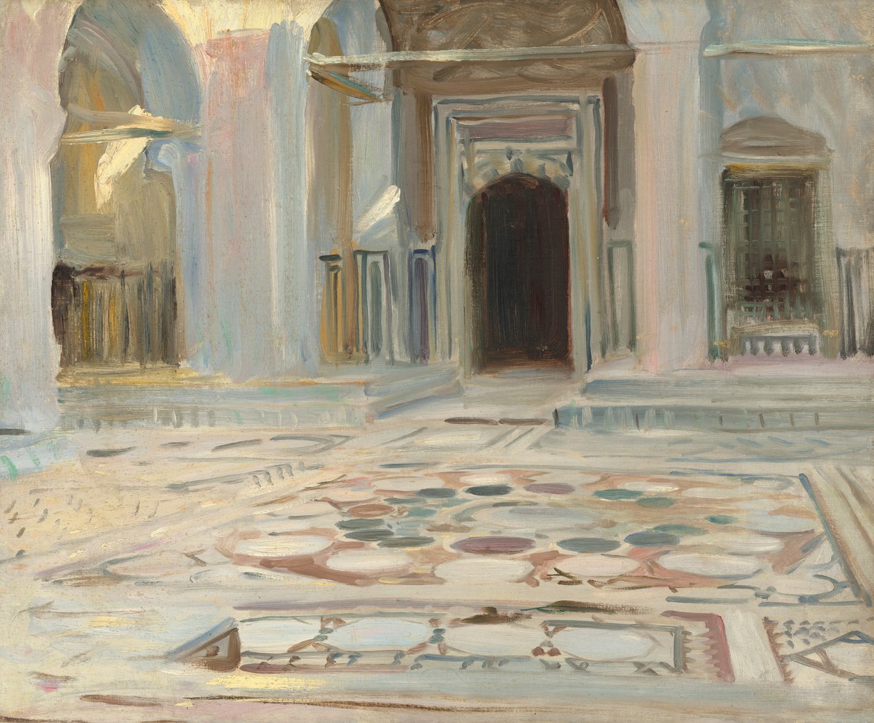 फुटपाथ, काहिरा, 1891। द्वारा जॉन सिंगर सार्जेंट