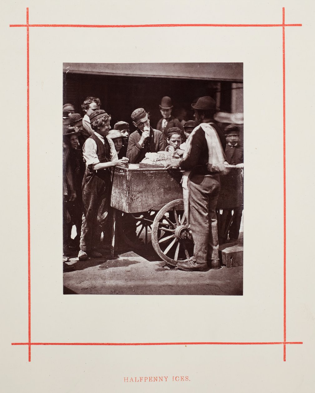 हाफपनी आइस, 1877। द्वारा जॉन थॉमसन
