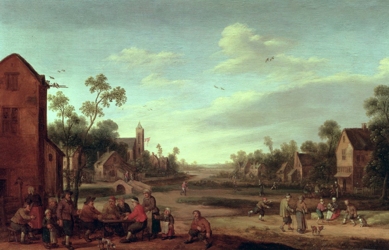 ए वुडेड रिवर लैंडस्केप, 1646 द्वारा जोस्ट कार्नेलिसज़। Droochsloot
