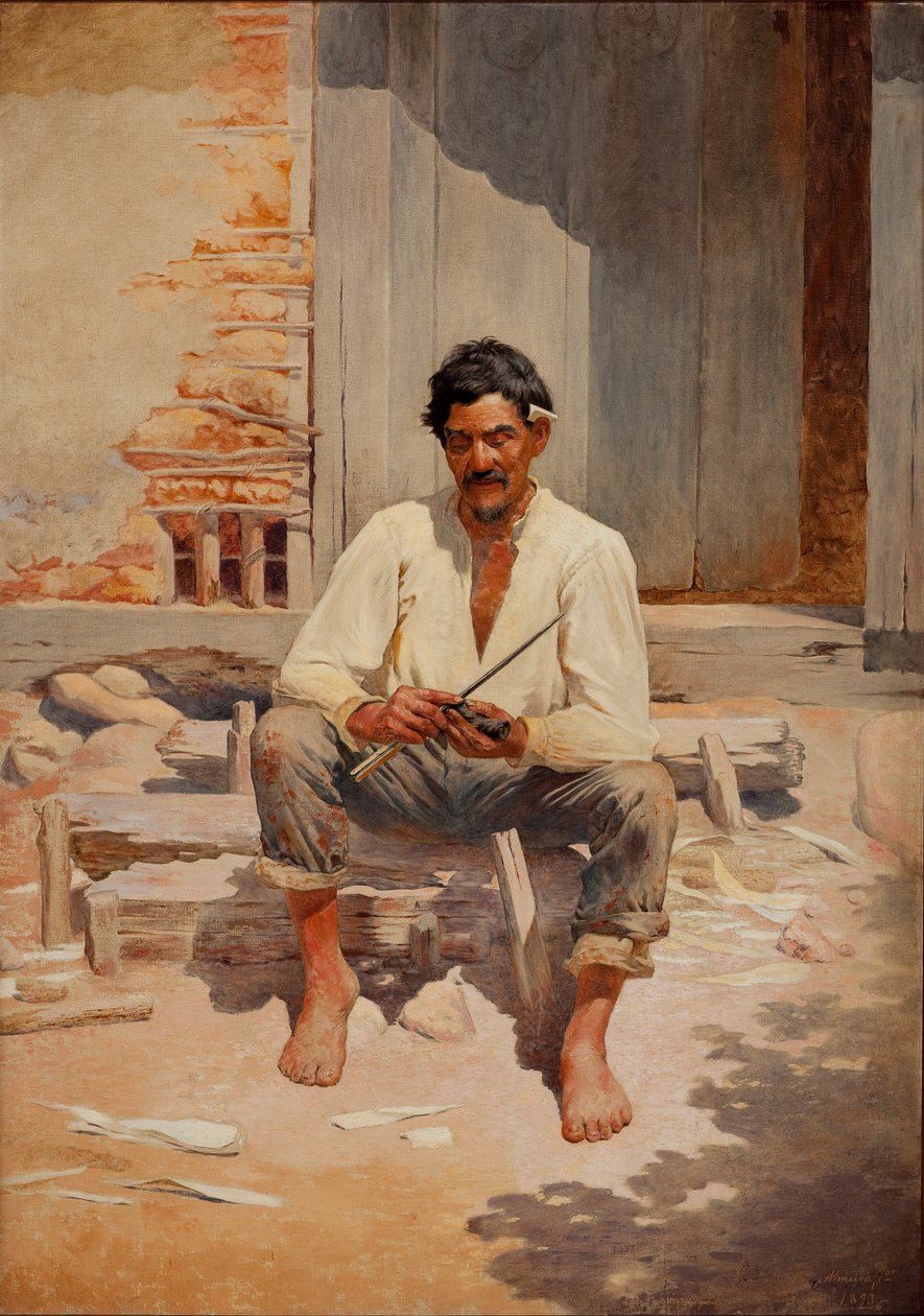 अंग्रेजी: चॉपिंग फूमोकिरा कटिंग टोबैको द्वारा जोस फ़राज़ अल्मीडा डे जूनियर