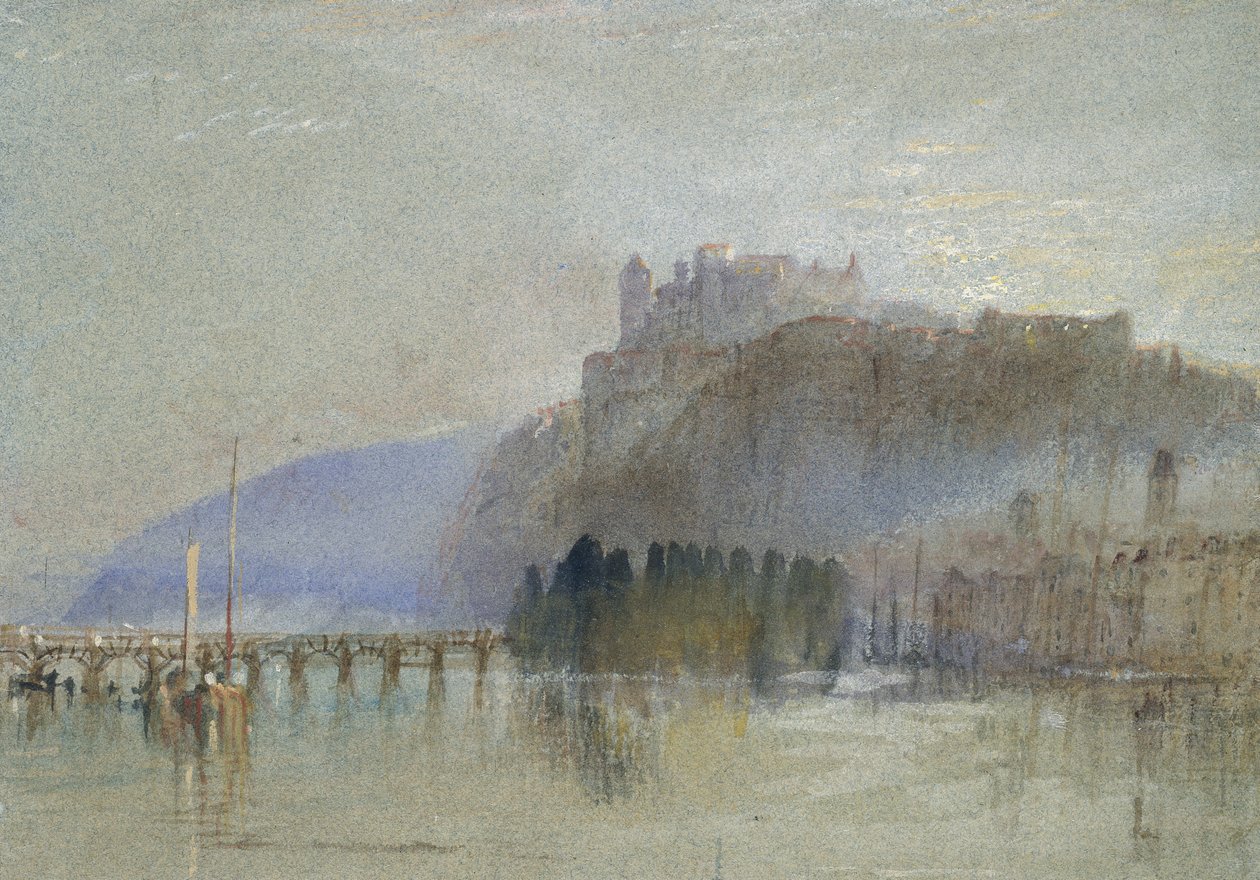 Amboise, सी। 1830 (बॉडीकलर और पेन और ब्राउन इंक के साथ पानी के रंग द्वारा जोसेफ मैलॉर्ड विलियम टर्नर