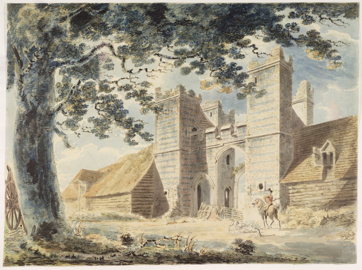 Dent de Lion, Margate, c.1791 (wc ओवर ग्रेफाइट पेन के साथ कागज पर स्याही द्वारा जोसेफ मैलॉर्ड विलियम टर्नर