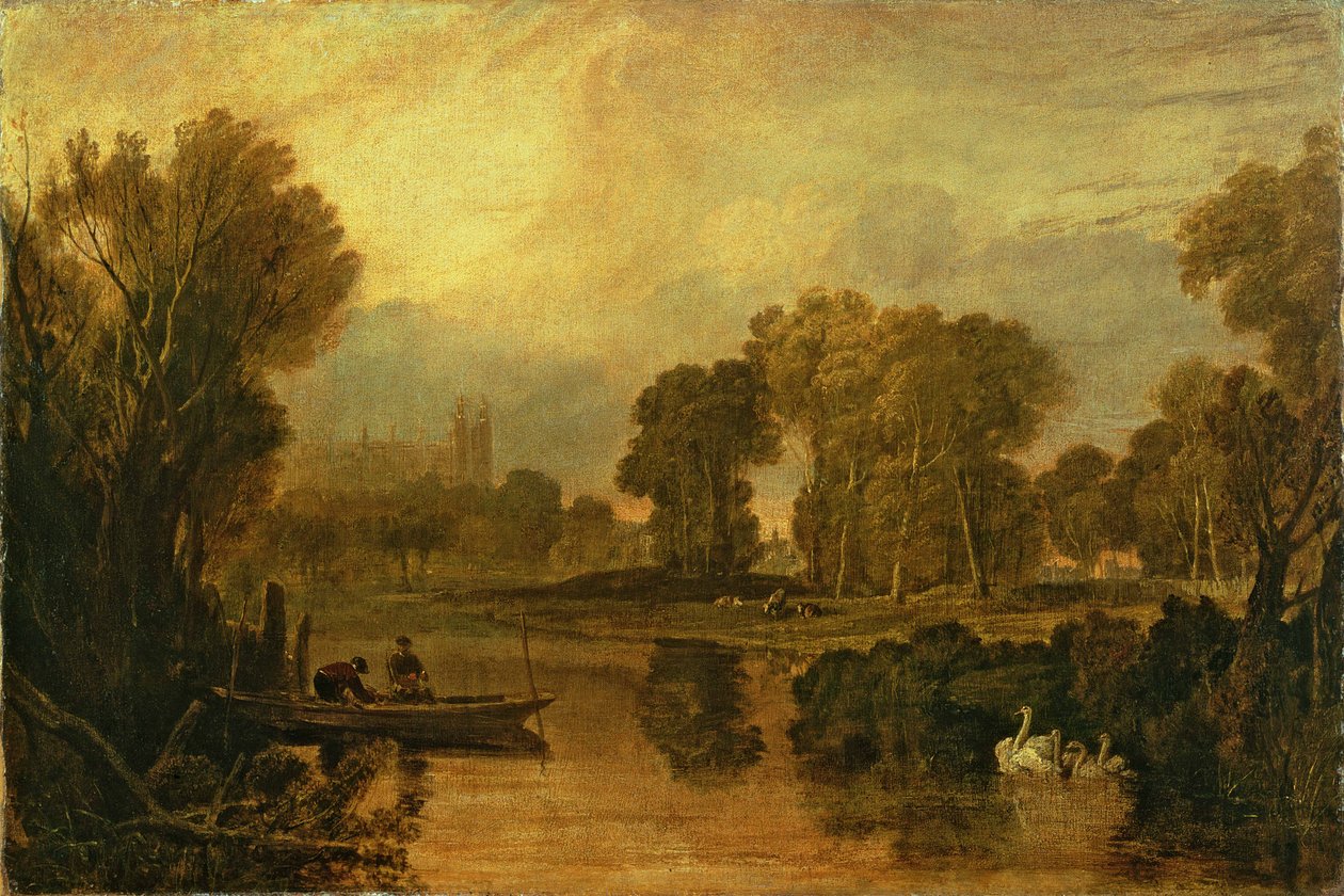नदी से एटन कॉलेज, या ईटन में टेम्स, c.1808 द्वारा जोसेफ मैलॉर्ड विलियम टर्नर