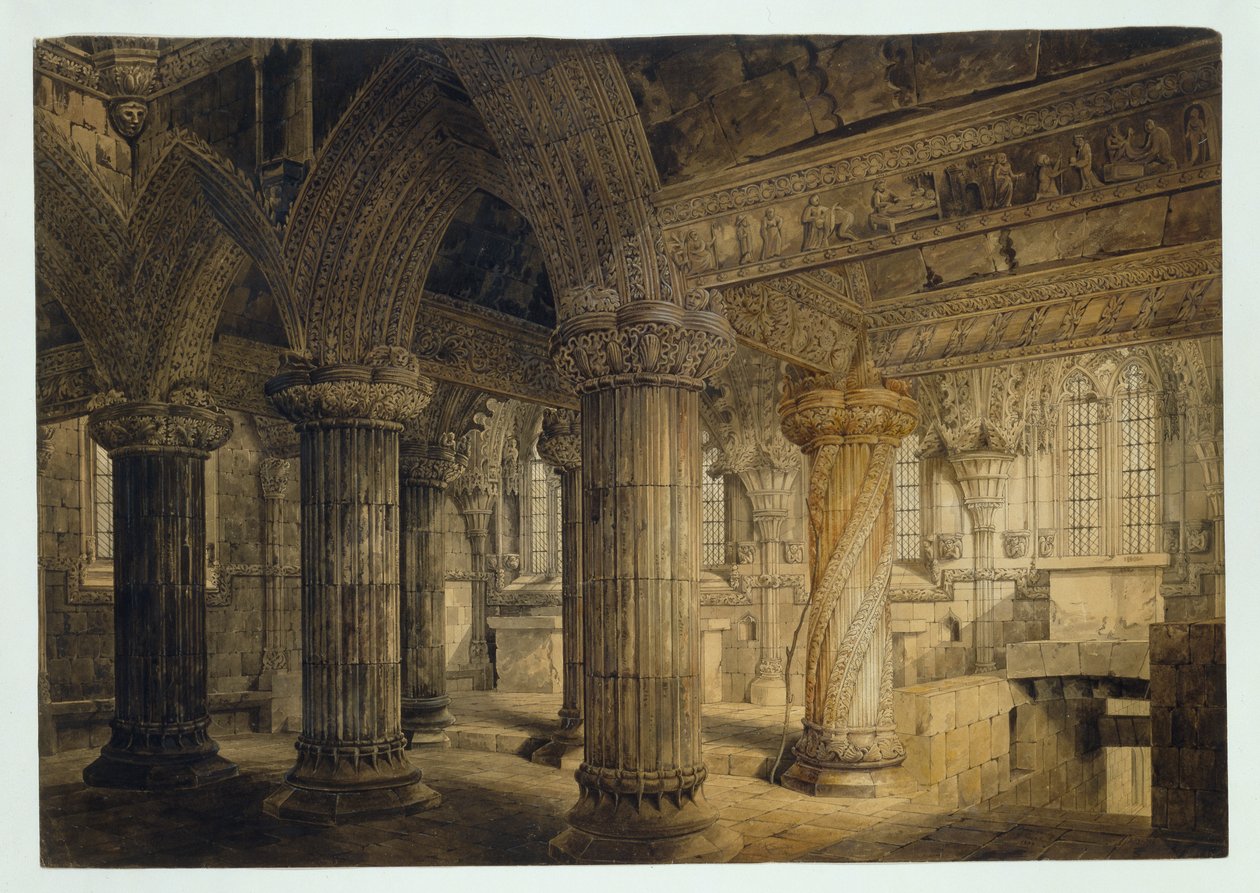 रोजलिन चैपल, 1810 द्वारा जोसेफ माइकल गैंडी