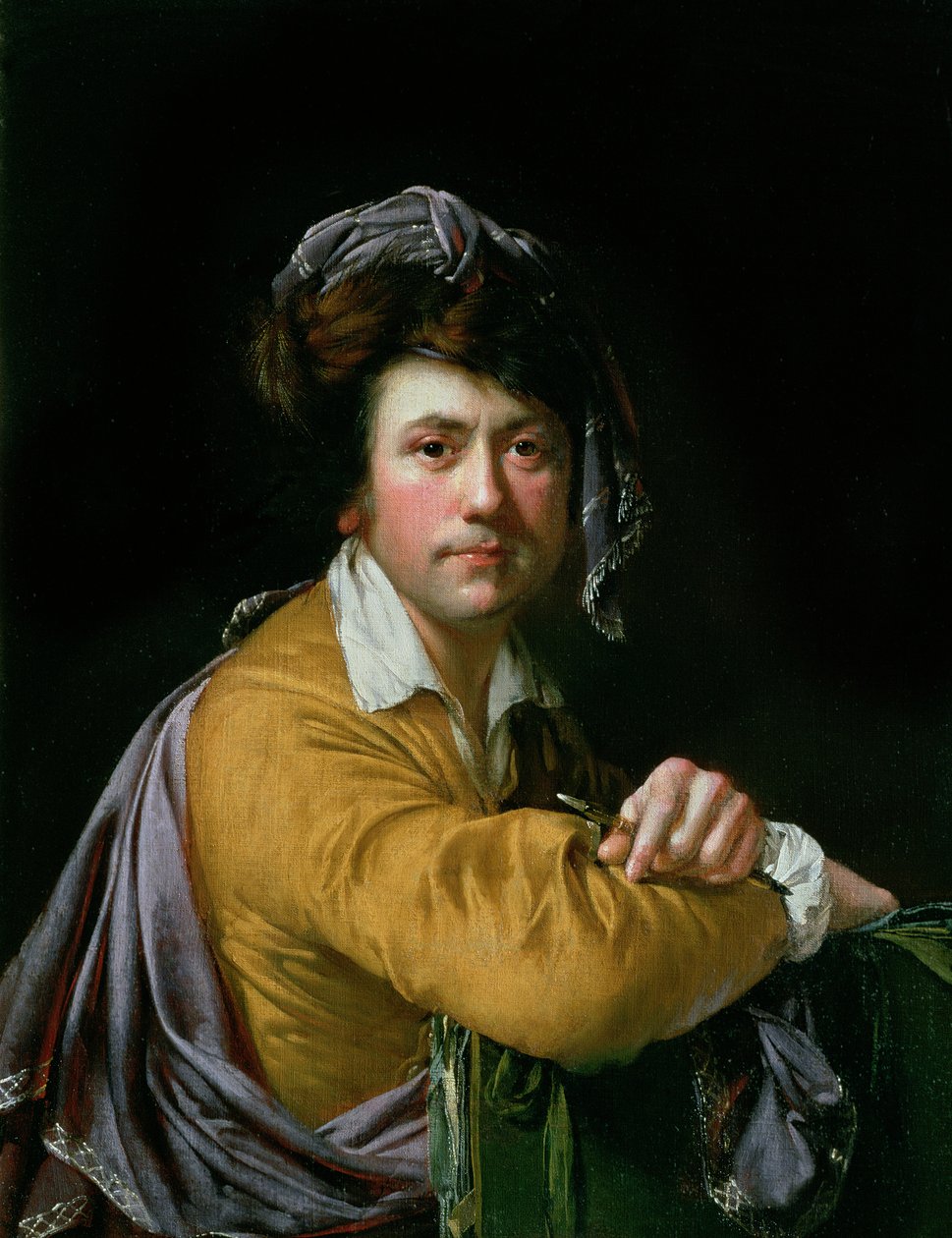 फोर्टी के बारे में उम्र में स्व पोर्ट्रेट, c.1772-3 द्वारा डर्बी के जोसेफ राइट