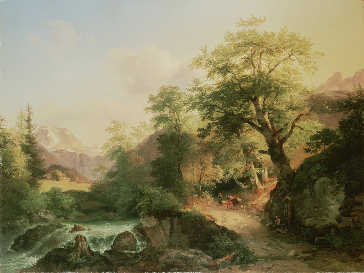 वियना के निकट वन, 1852 द्वारा जोसेफ होगर