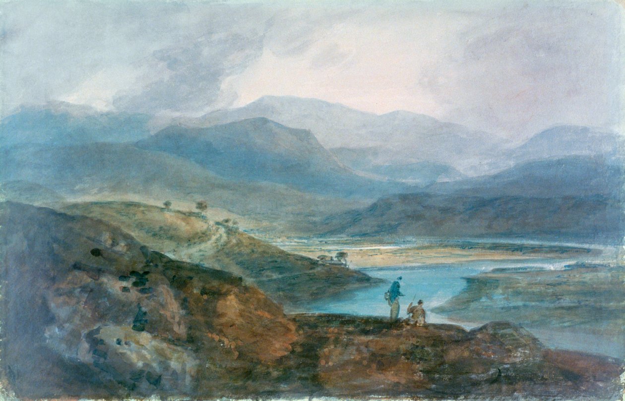 लेक, स्कॉटलैंड, 1801-1802। द्वारा जोसेफ मैलॉर्ड विलियम टर्नर