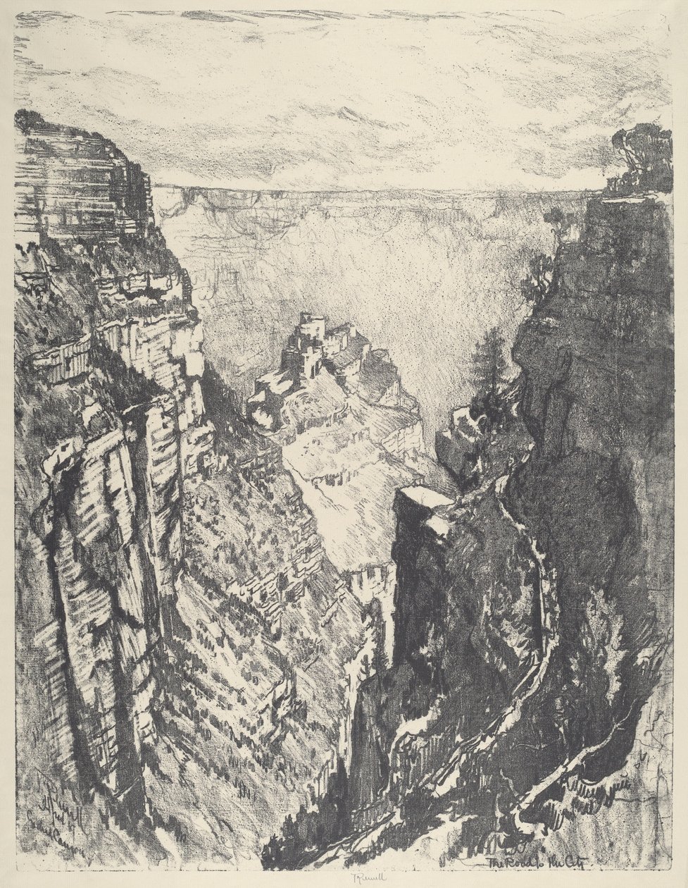 द ब्राइट एंजेल ट्रेल, 1912। द्वारा जोसेफ पेनेल