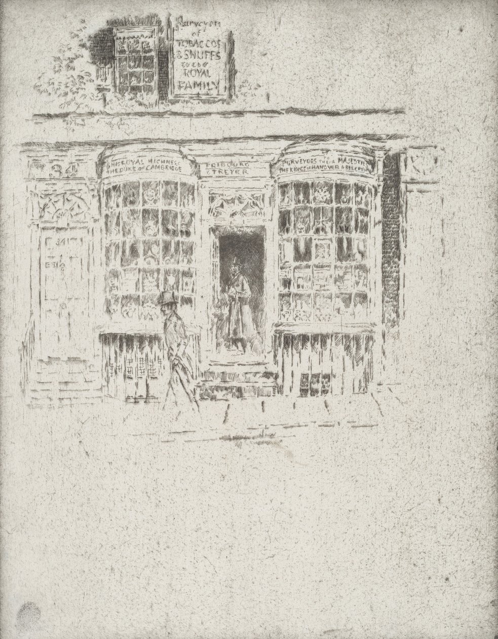 तंबाकू की दुकान, 1903। द्वारा जोसेफ पेनेल