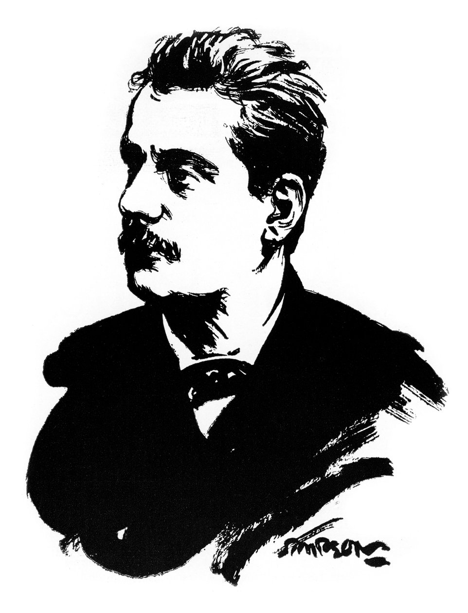 जियाकोमो प्यूकिनी, इतालवी संगीतकार, 1912 द्वारा जोसेफ सिम्पसन