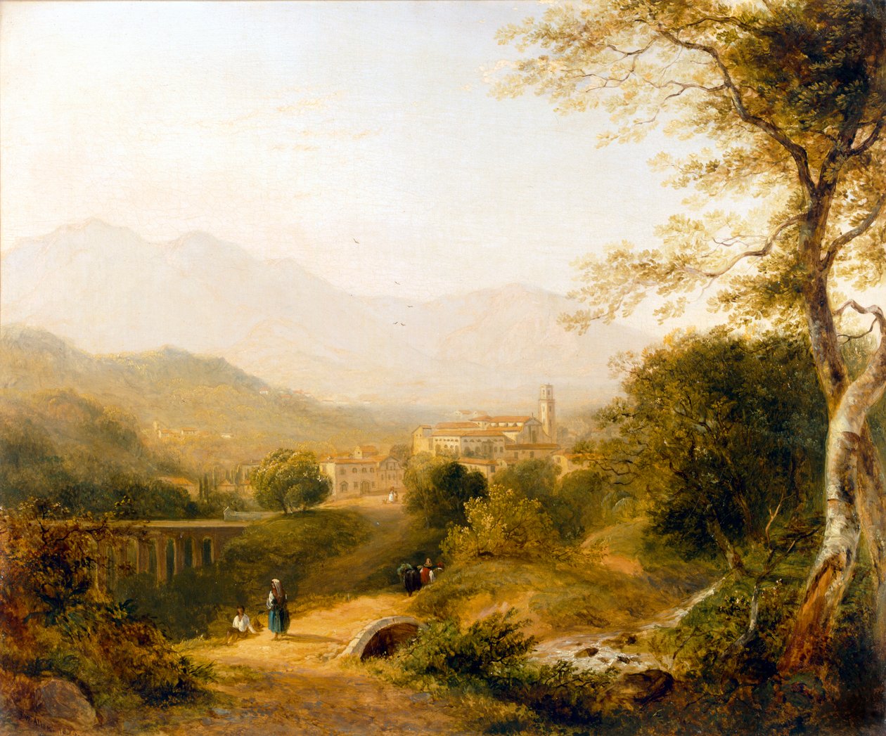 इतालवी लैंडस्केप, 1839। द्वारा जोसेफ विलियम एलन