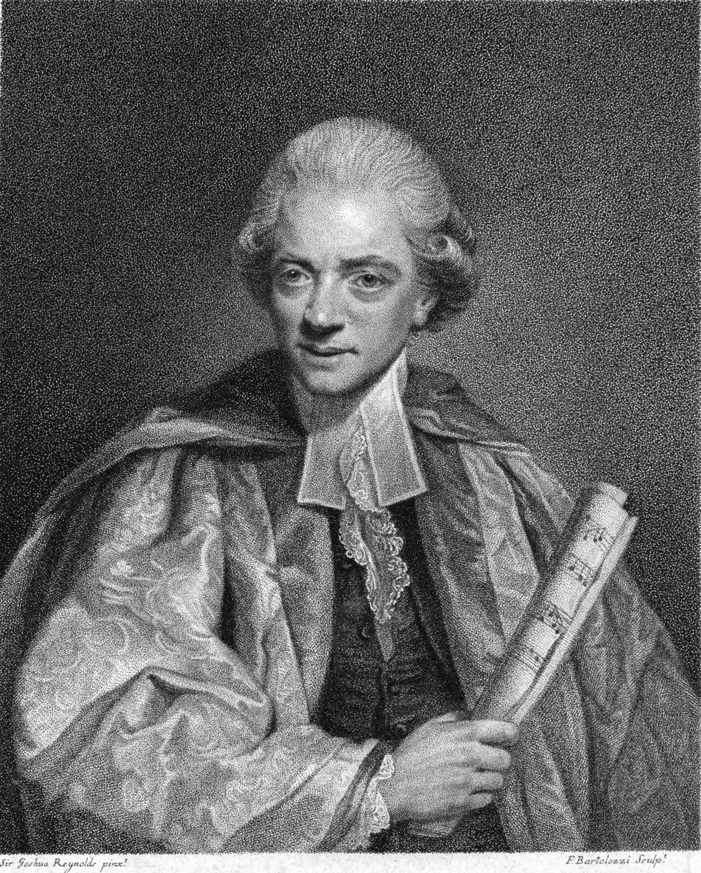चार्ल्स बर्न (1726-1814) फ्रांसेस्को बार्टोलोजी (1727-1815) द्वारा उत्कीर्ण 1784 में प्रकाशित द्वारा जोशुआ रेनॉल्ड्स