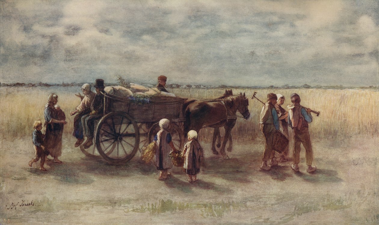 आलू हार्वेस्ट, 1844, c1915 द्वारा जोज़ेफ़ इज़राइल