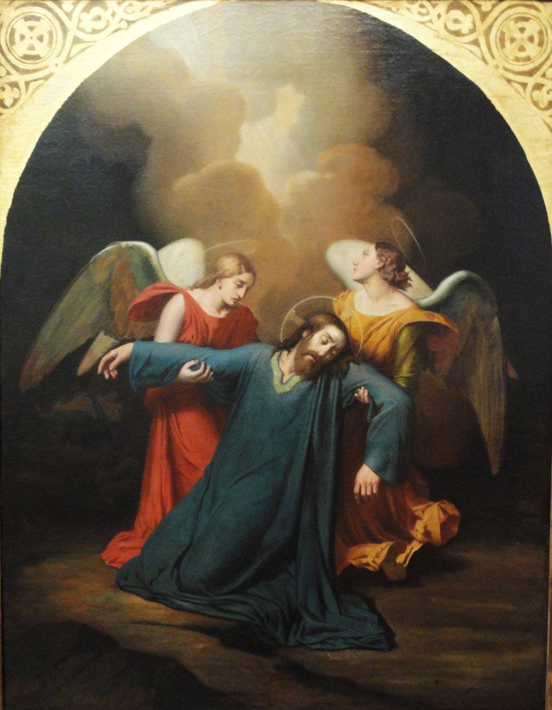 Gethsemane में मसीह या क्रॉस से वंश द्वारा जुआन लियोन पैलेमीयर