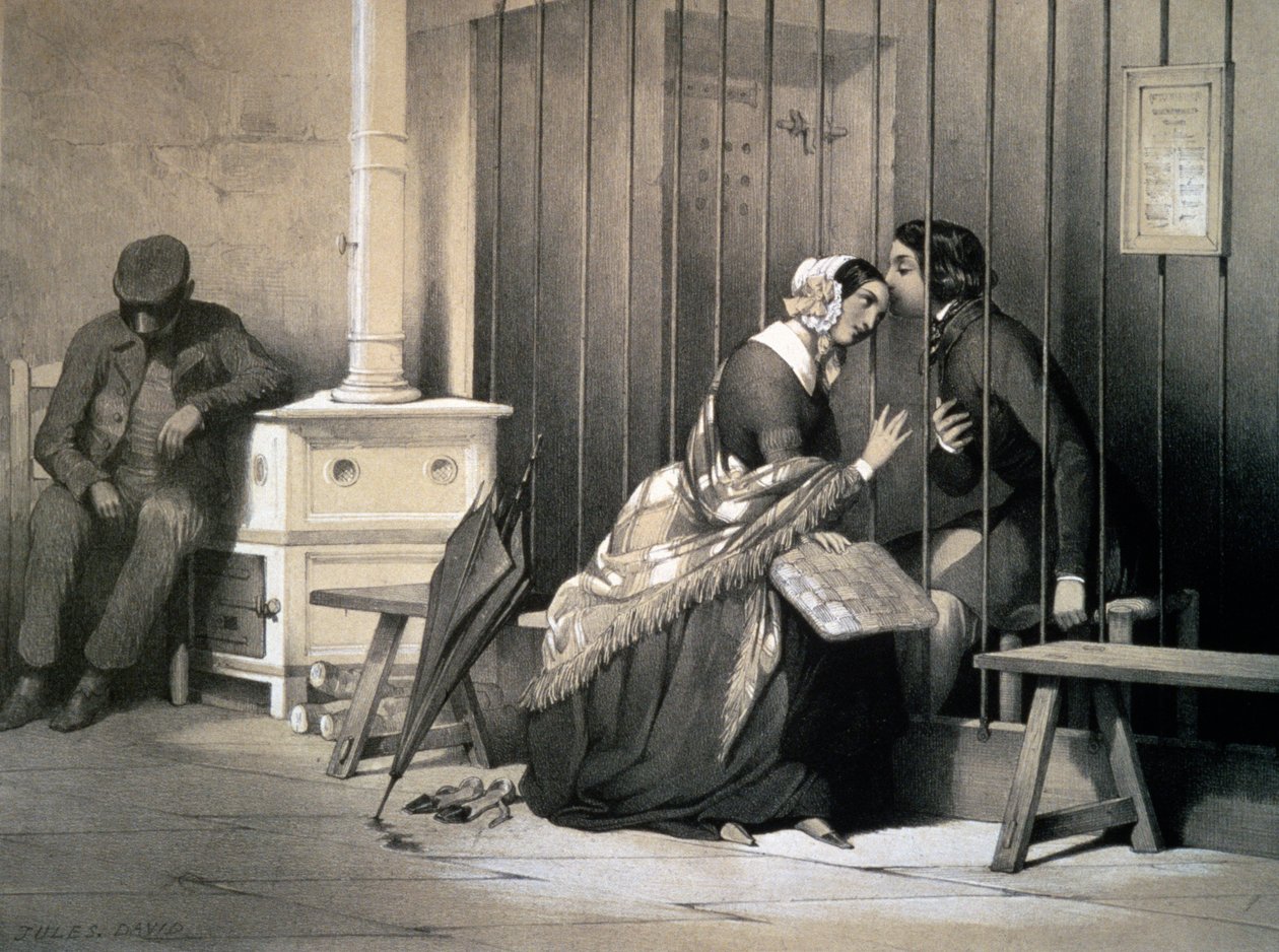 कैदी, जूल्स डेविड द्वारा (1808-1892), उत्कीर्णन, फ्रांस द्वारा जूल्स डेविड
