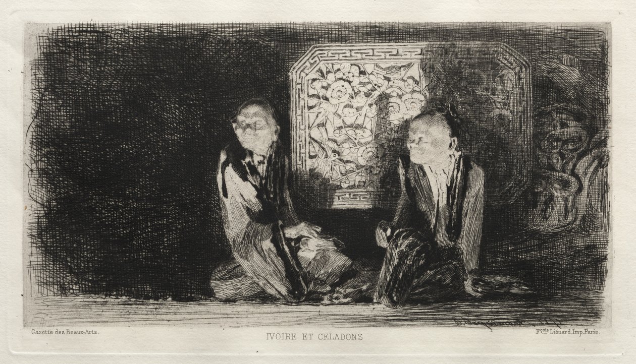 आइवरी और सेलडॉन, 1872। द्वारा जूल्स फर्डिनेंड जैक्वेमार्ट