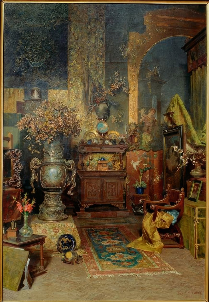Atelierinterieur द्वारा जूलियस विक्टर बर्जर