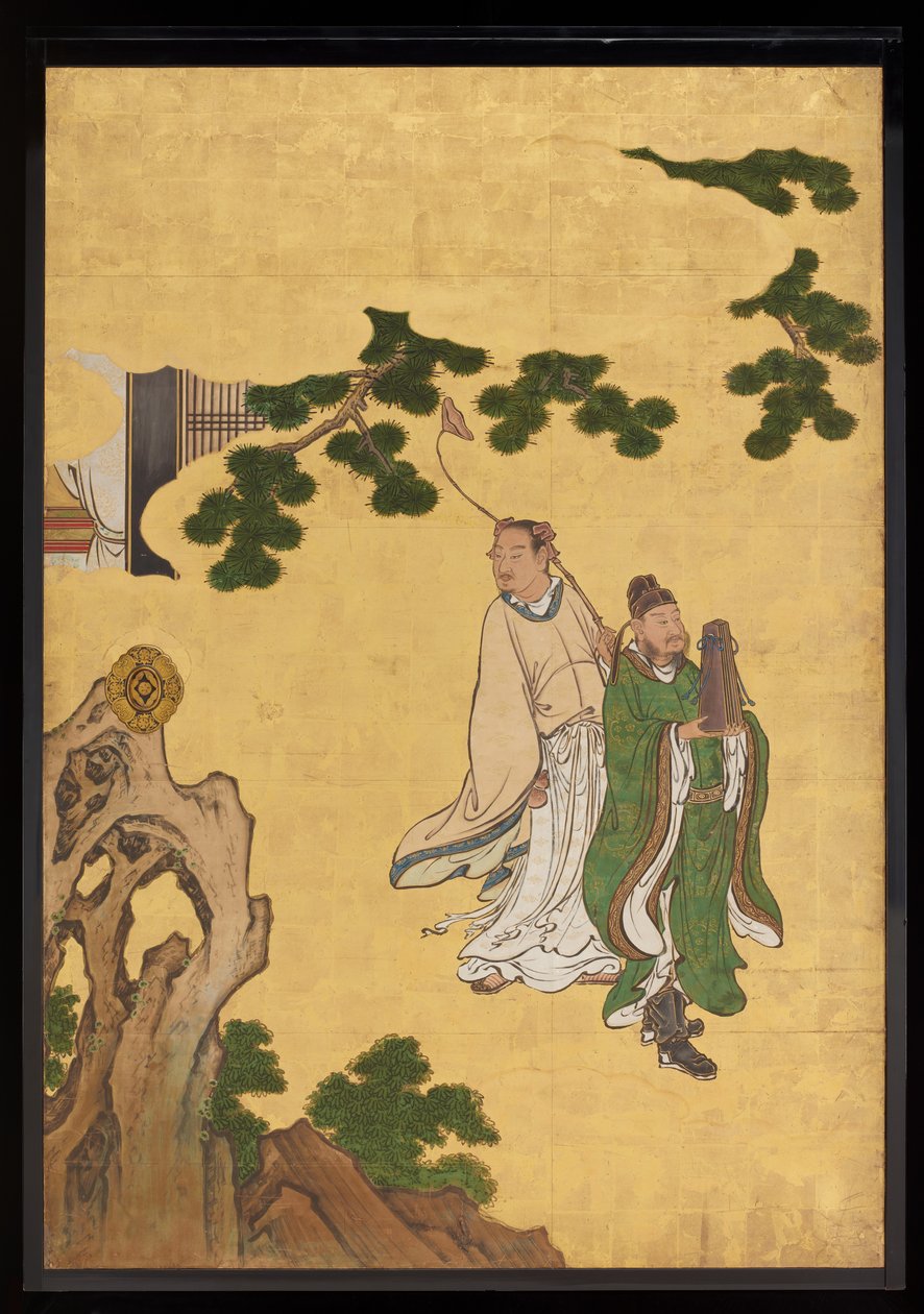 Taoist अमर, c.1647 (स्याही, कागज पर सोने का रंग) द्वारा कानो संसेट्सु