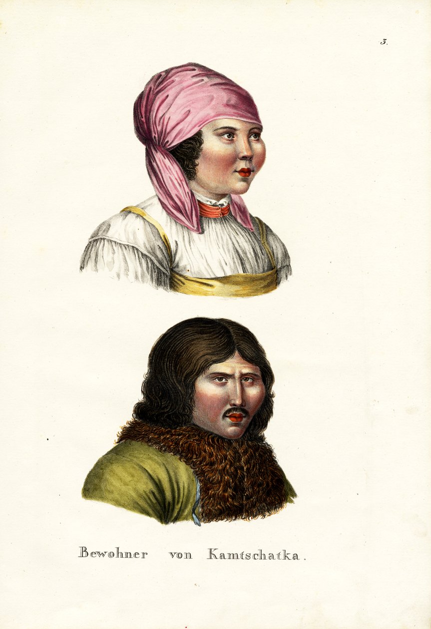 कमचटका प्रायद्वीप साइबेरिया के अभ्यांतर, 1824 द्वारा कार्ल जोसेफ ब्रोड्टमैन