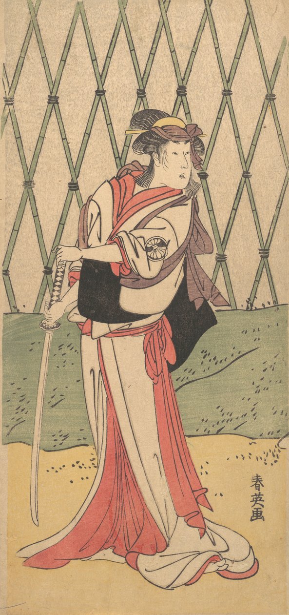 सेगावा किकुनोजो, एक महिला भूमिका में, 1762-1 द्वारा कत्सुकावा शुनेई