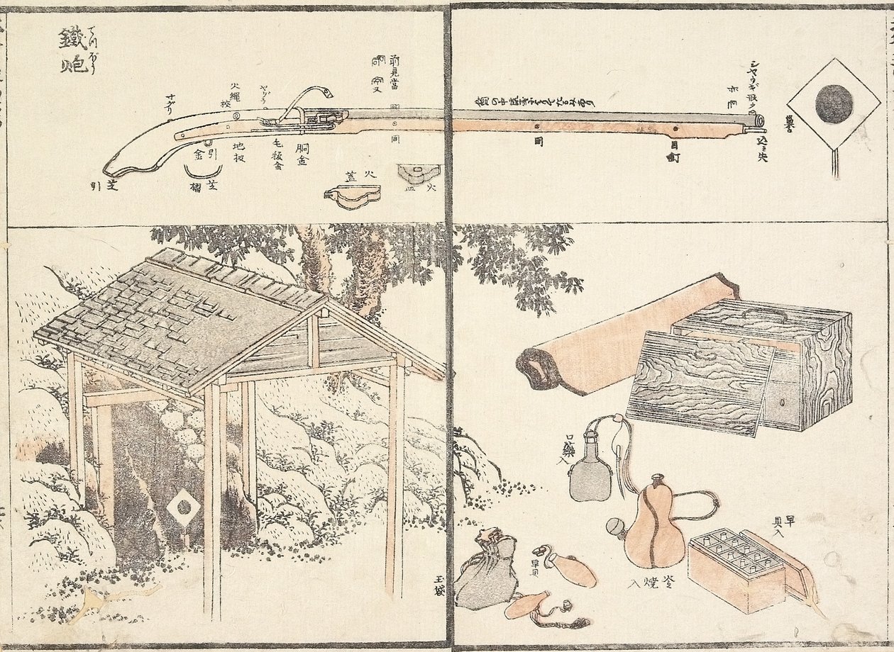 फायरलॉक, 1817 द्वारा कत्सुशिका होकुसाई
