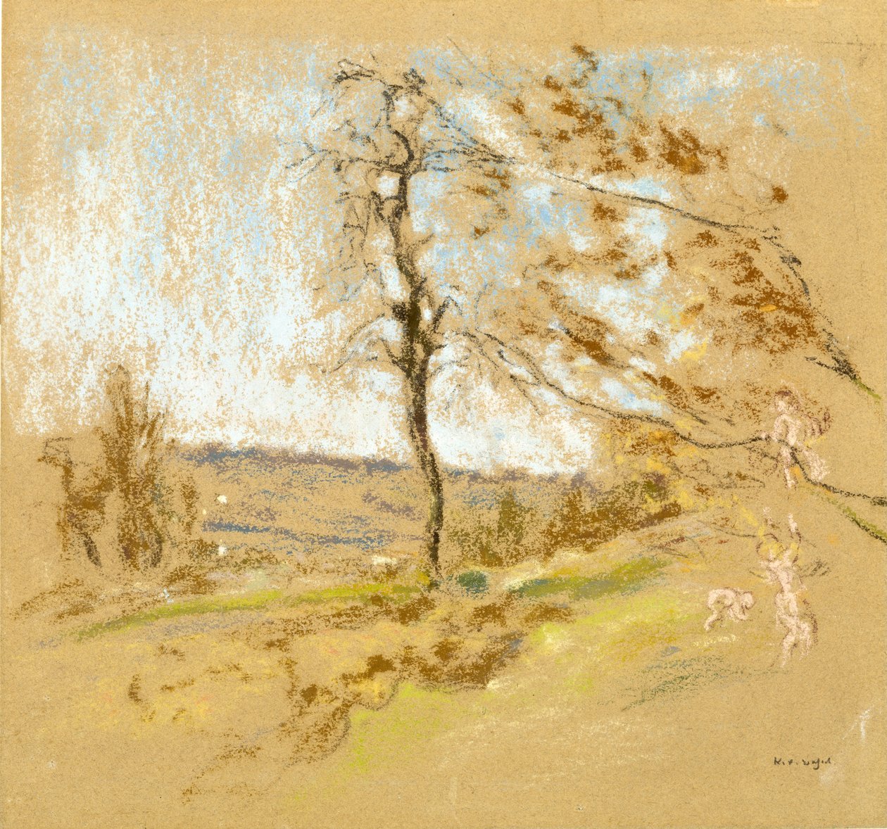 लैंडस्केप, c.1900 द्वारा केर जेवियर रसेल