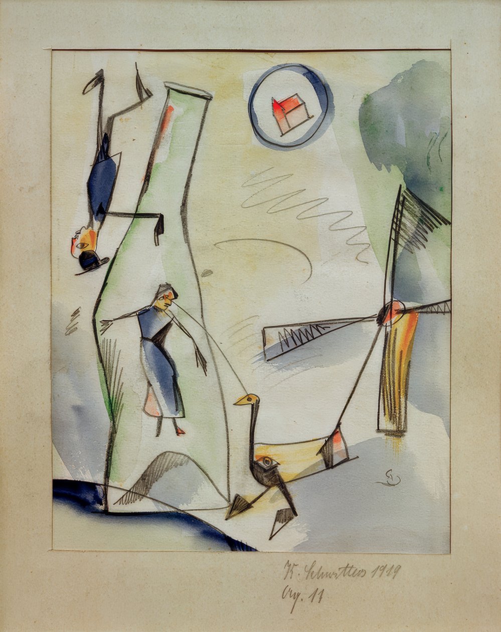 अक। 11 (चित्र महिला हंस) द्वारा कर्ट Schwitters