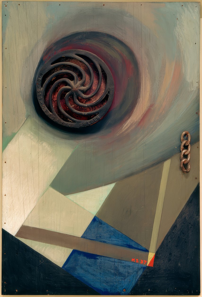 श्रृंखला के साथ मर्ज चित्र द्वारा कर्ट Schwitters