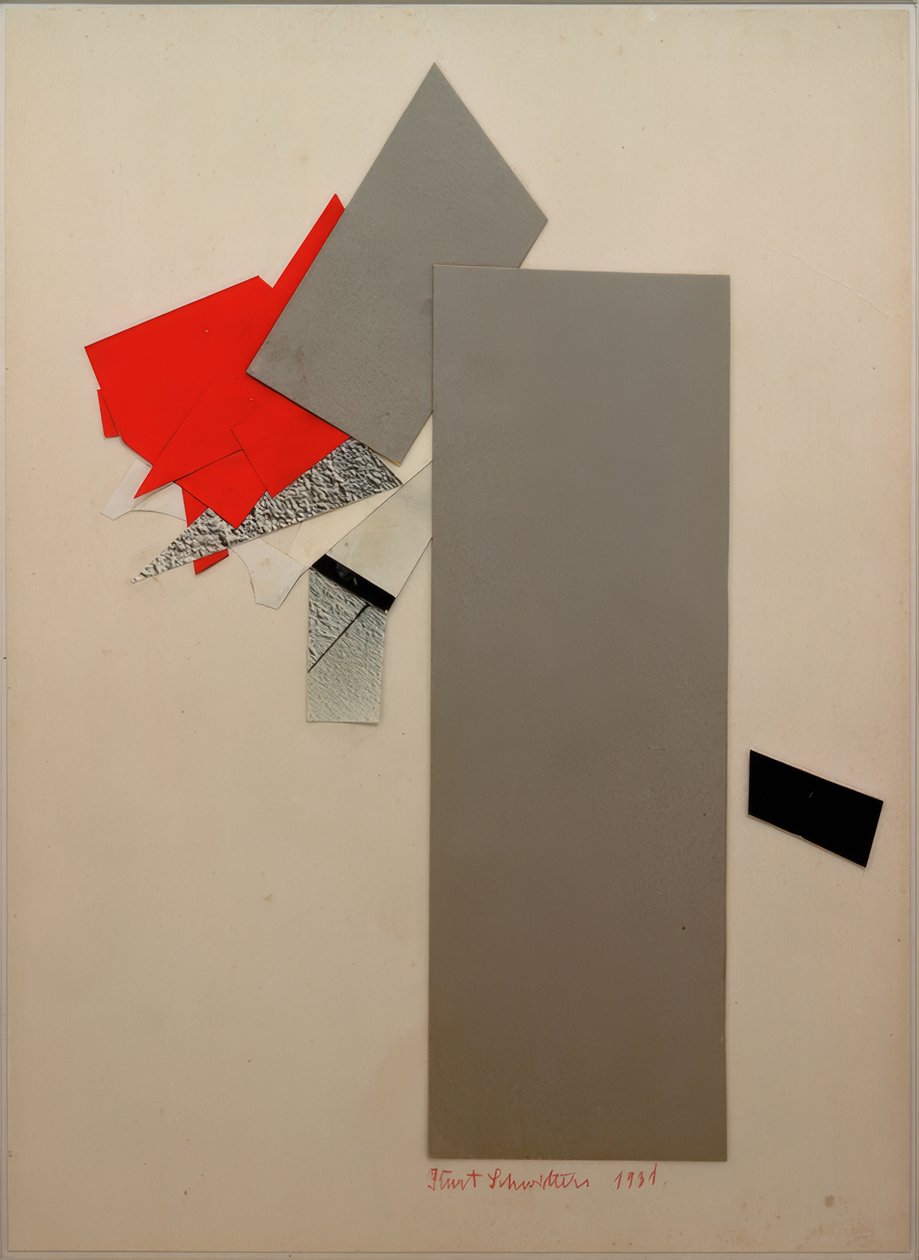 शीर्षक रहित (लाल, ग्रे, काला) द्वारा कर्ट Schwitters