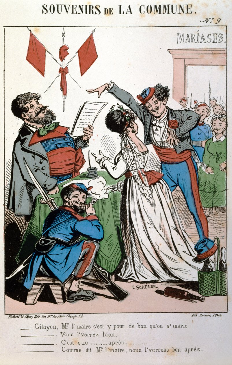 कम्यून की याद, एक नागरिक विवाह, 1871 द्वारा Scherer के बाद एल