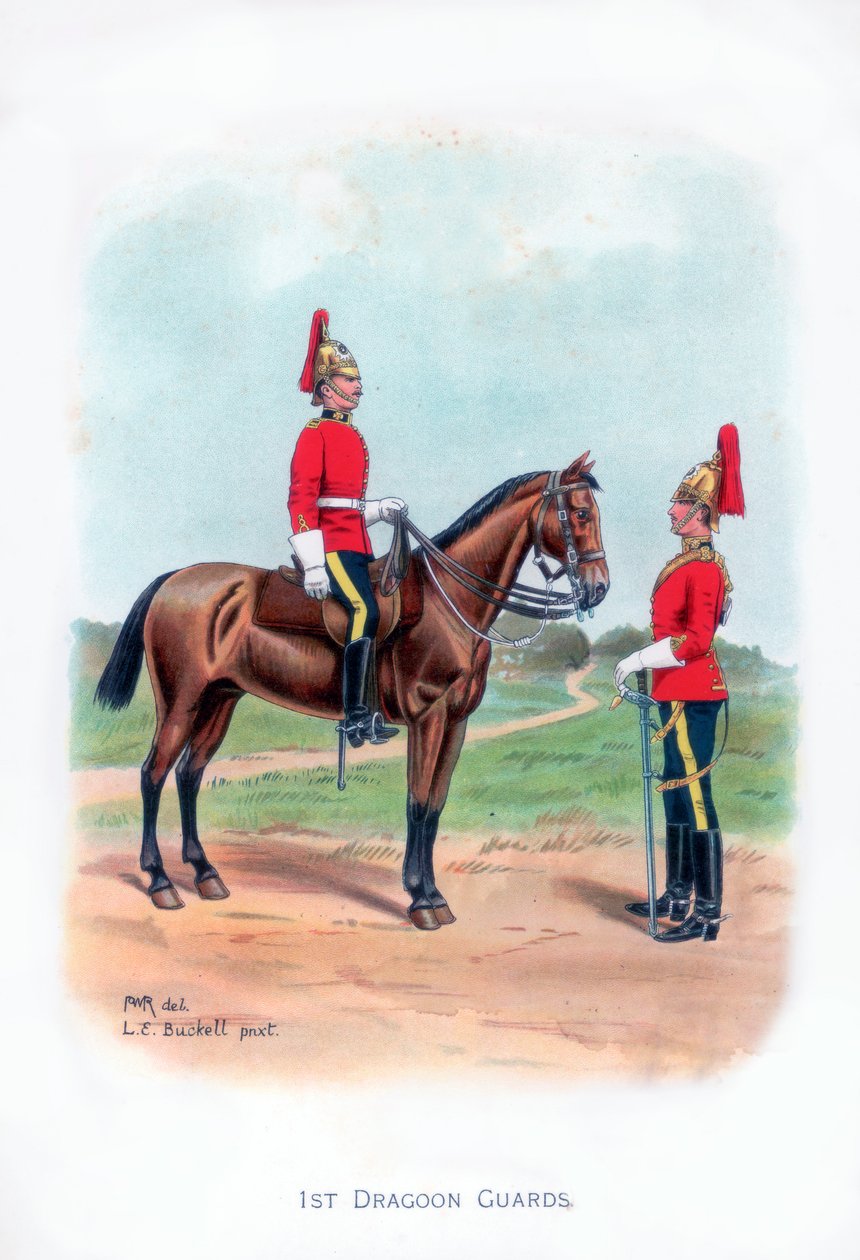 प्रथम ड्रैगून गार्ड्स, 1915। द्वारा ले बकल
