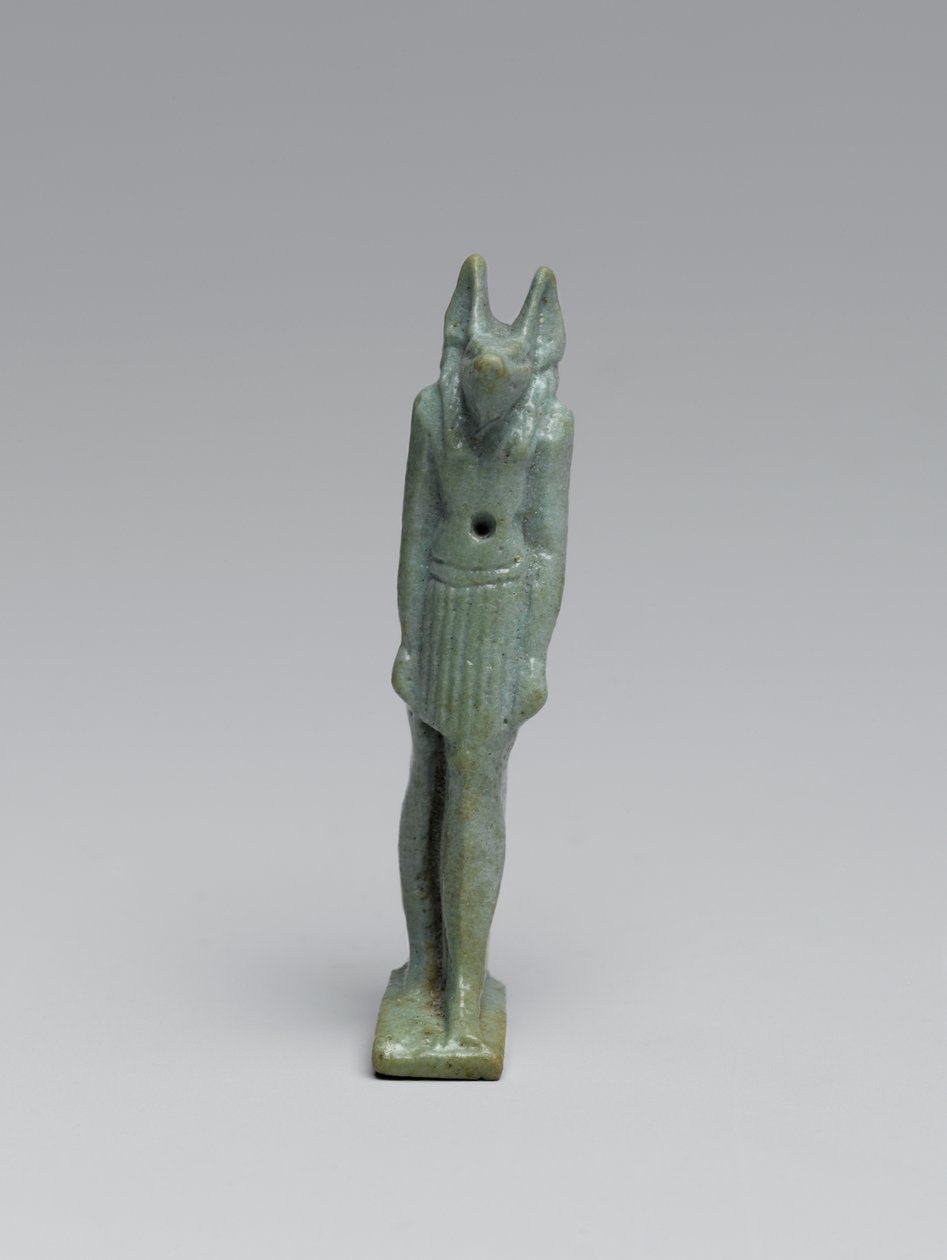 Anubis की स्थायी आकृति, 665-332 ई.पू. द्वारा देर से मिस्र