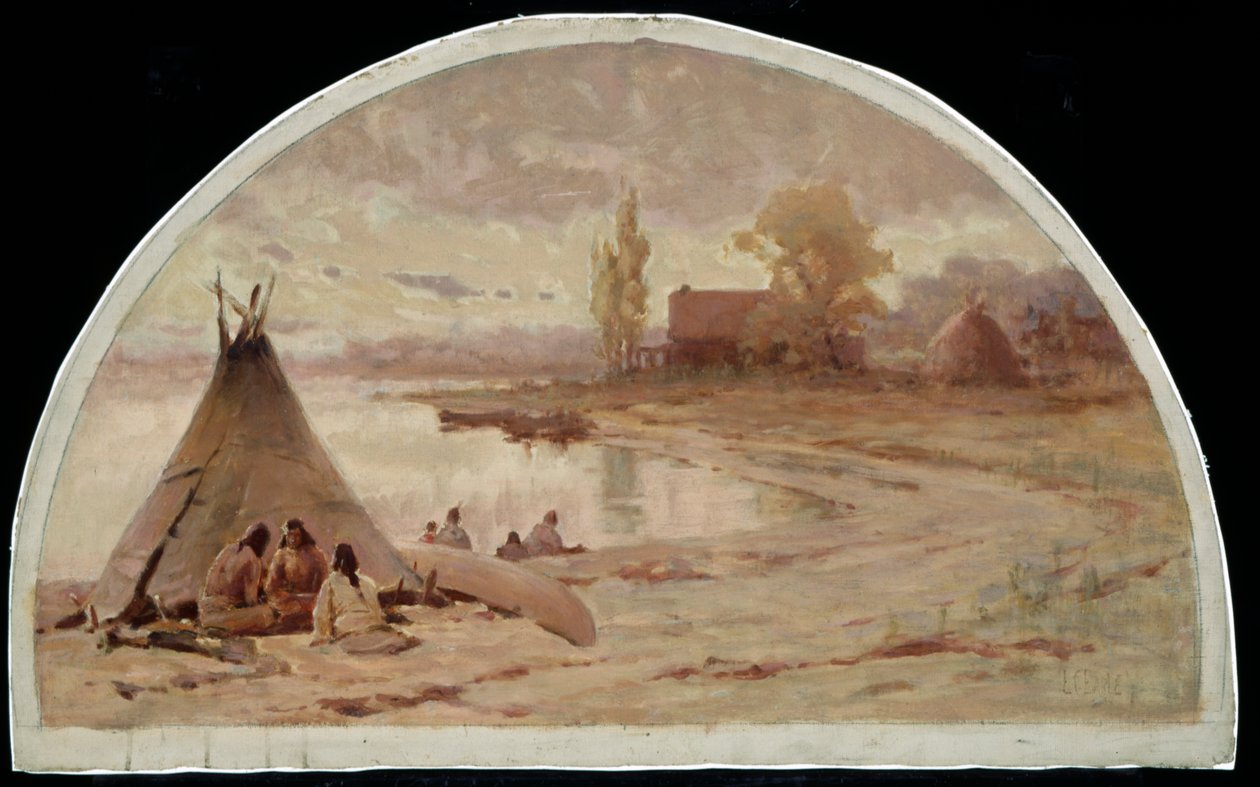 किन्ज़ी हाउस, फोर्ट डियरबॉर्न के पास, 1804, 1900 द्वारा लॉरेंस कारमाइकल अर्ली