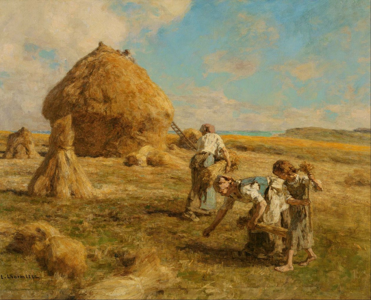 जापानी: n: n Gleaning Women द्वारा लियोन ऑगस्टिन लेर्मिटेट