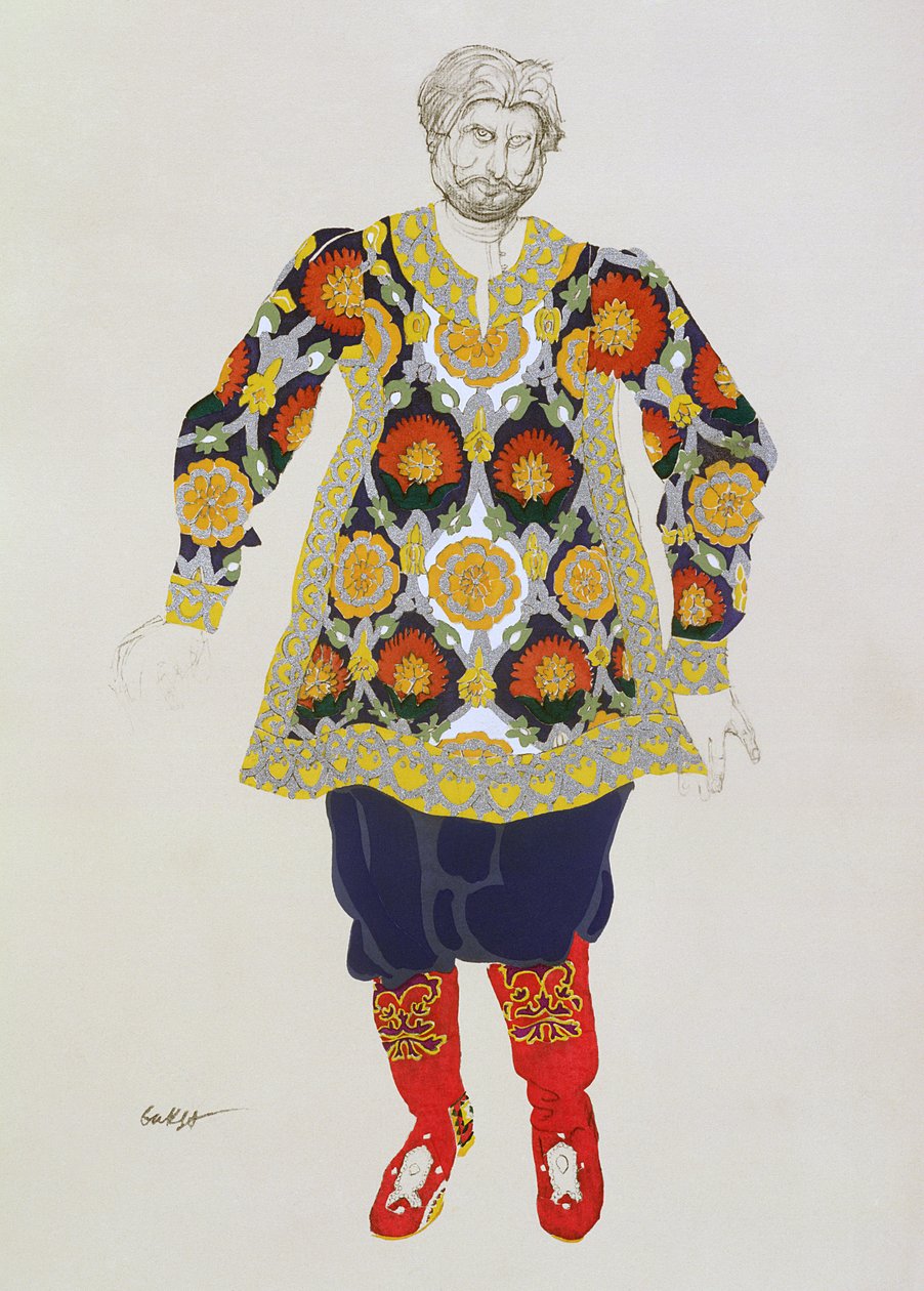 एक आदमी के लिए कॉस्टयूम डिजाइन, सदको से, 1917 द्वारा लियोन बक्स्तो