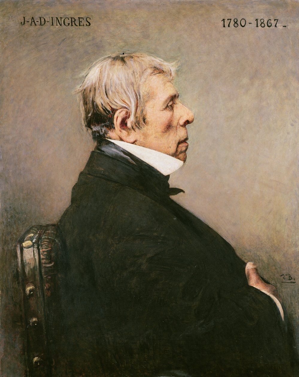 JAD Ingres का पोर्ट्रेट (1780-1867) द्वारा लियोन जोसेफ फ्लोरेंटिन बोनट