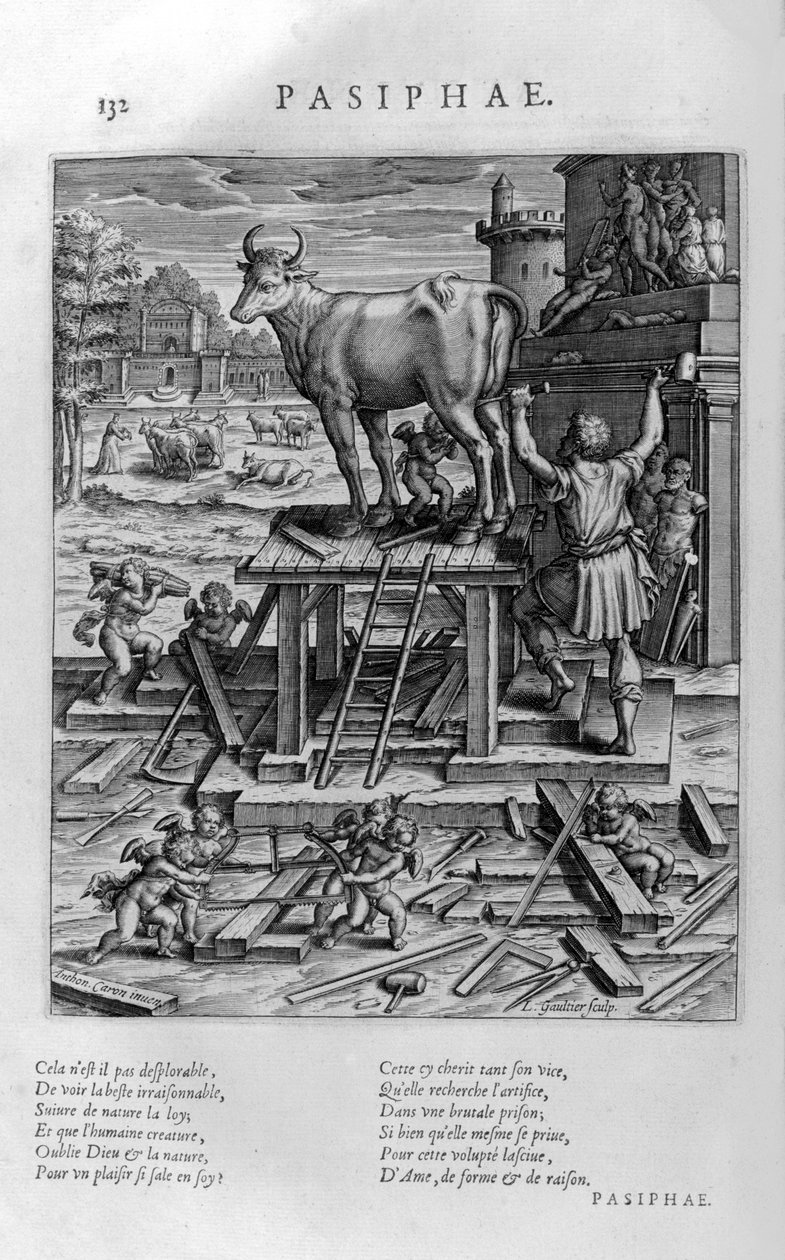 पसिफ़े, 1615 द्वारा लियोनार्ड गॉल्टियर