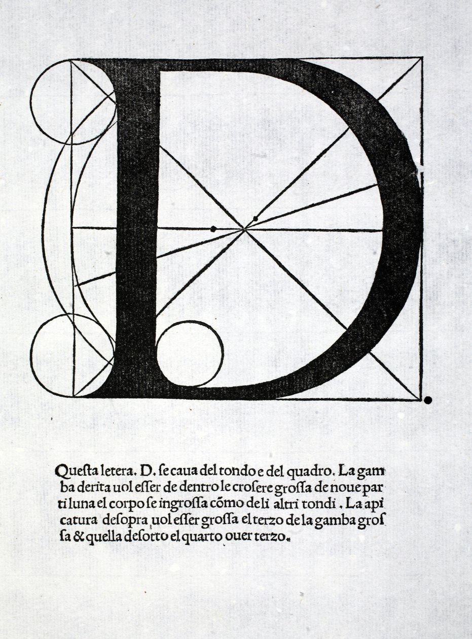 डी, मूल रूप से पब से लुका पैसिओली (c.1445-1517) द्वारा &39;डिविना प्रोपोर्टियोन&39; का चित्रण वेनिस, 1509 द्वारा लियोनार्डो दा विंची
