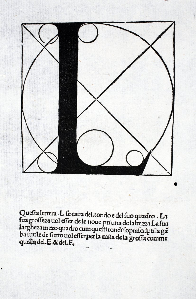 एल, मूल रूप से पब से लुका पैसिओली (c.1445-1517) द्वारा &39;डिवाइना प्रॉस्पोर्टियोन&39; से दृष्टांत वेनिस, 1509 द्वारा लियोनार्डो दा विंची